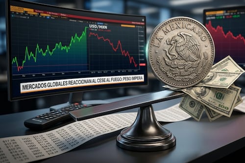 Alto al fuego pega al dólar: cae a $17.26 y el peso manda