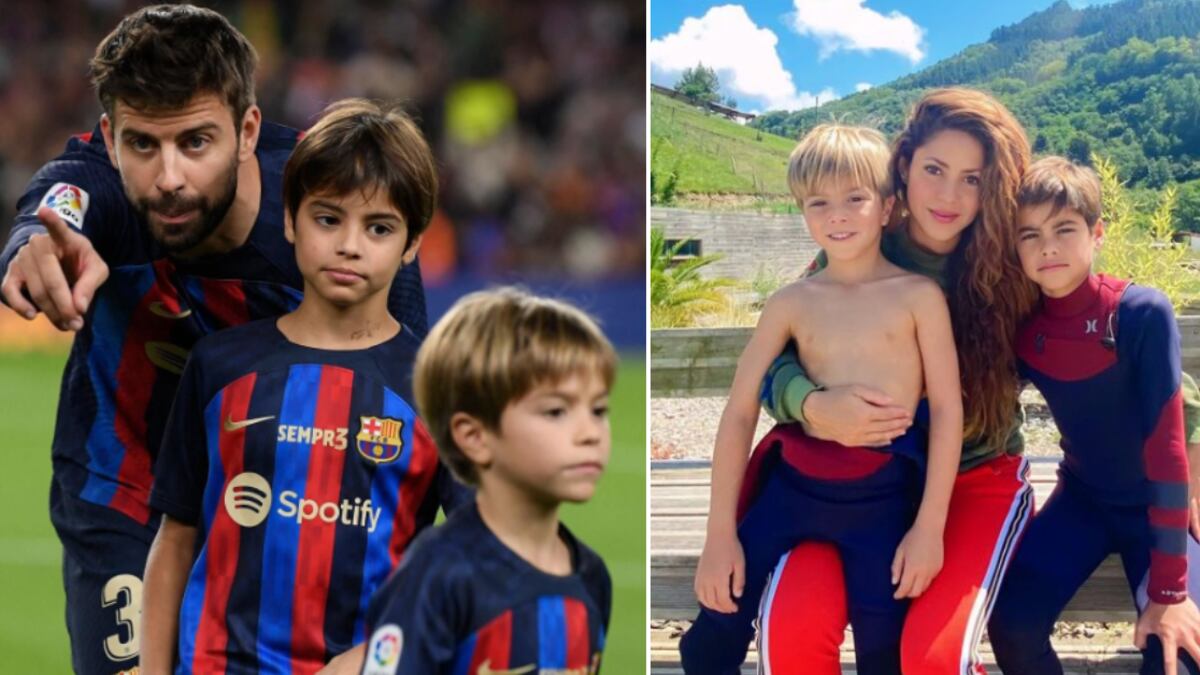 Piqué fue el gran ausente en la despedida de Milan en su equipo de béisbol.