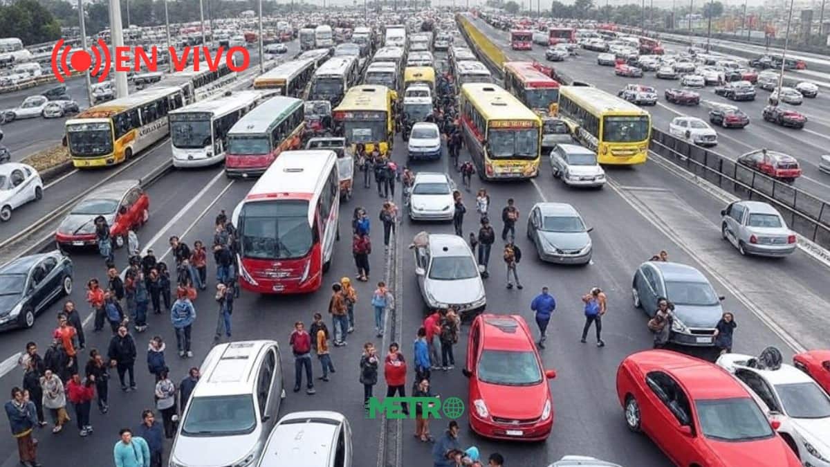 En vivo: Transportistas y personal de salud paralizan CDMX y Edomex; caos vial en tiempo real