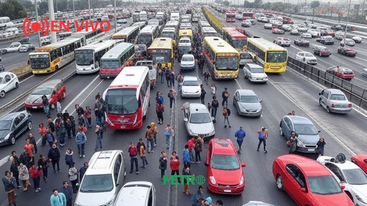 En vivo: Transportistas y personal de salud paralizan CDMX y Edomex; caos vial en tiempo real