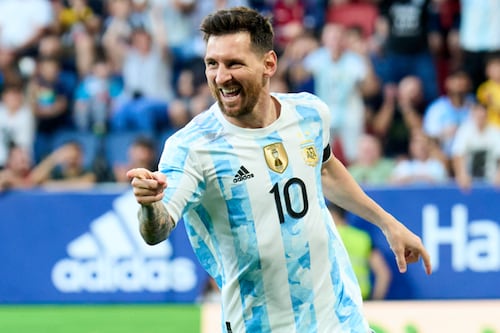 Así reaccionó el hijo de Messi con la estampa mundialista de su padre