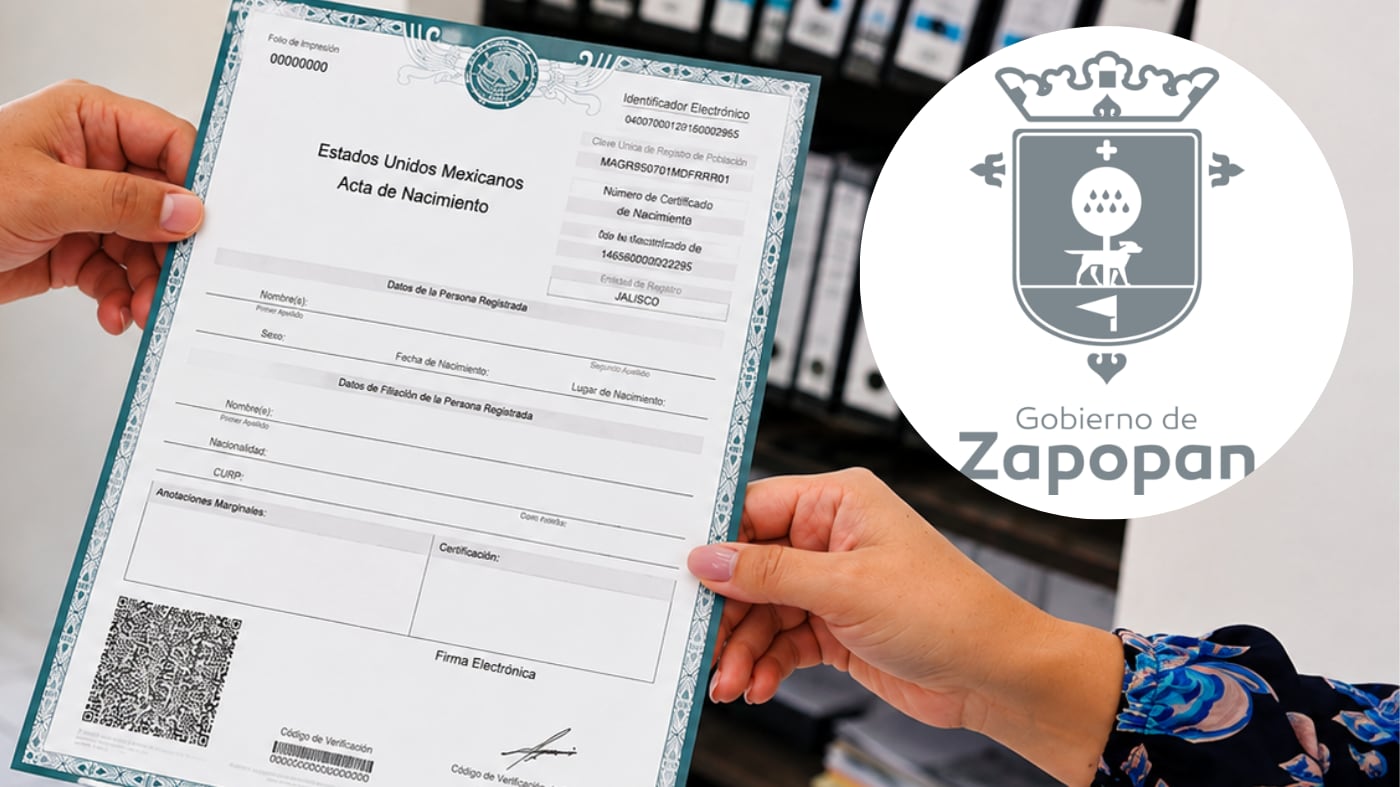 El Gobierno de Zapopan destaca la entrega de actas gratuitas durante el mes de junio. IMAGEN ILUSTRATIVA/ ESPECIAL/ GOBIERNO DE ZAPOPAN