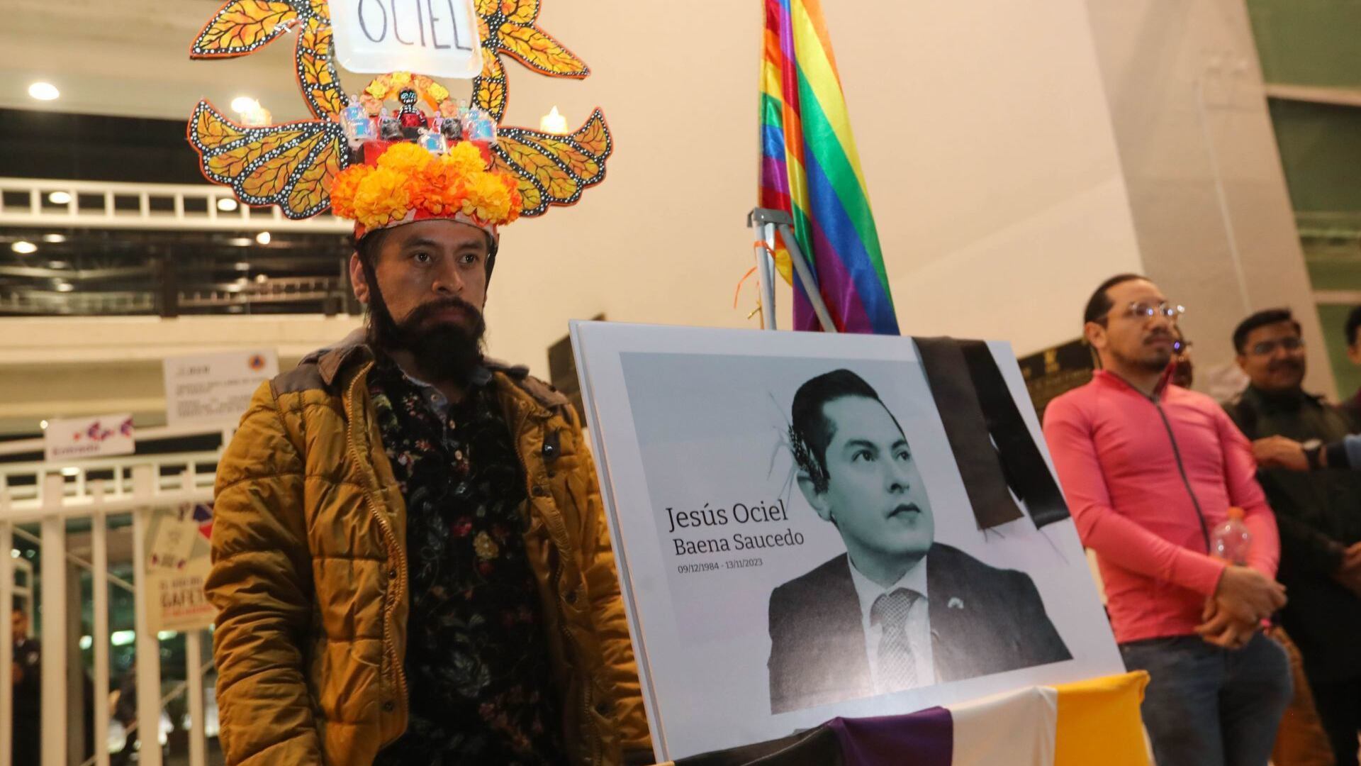 Velada por la memoria del magistrade Jesús Ociel Baena en Toluca