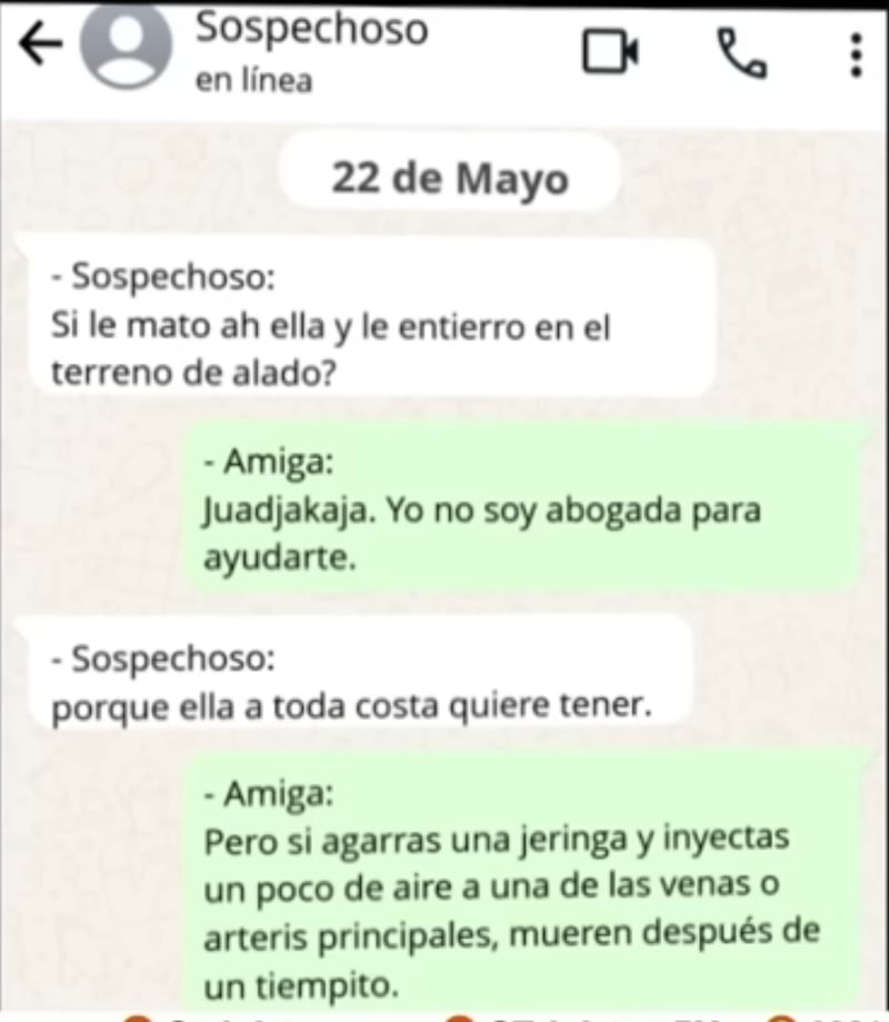 Filtran chat del novio y la mejor amiga de Fernanda Benítez, adolescente embarazada quemada viva