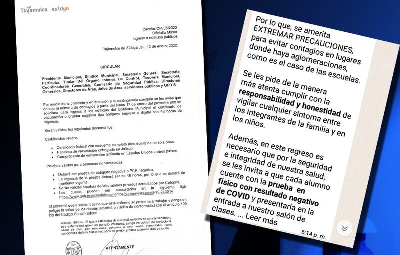 Documentos donde están pidiendo requisitos para ingresar a los espacios.