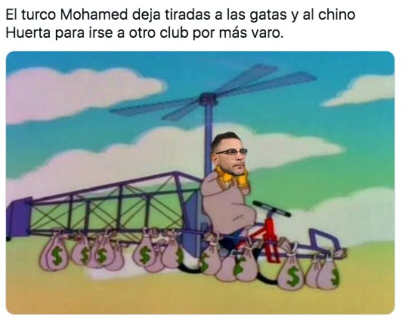 Memes salida del Turco Mohamed de Pumas.
