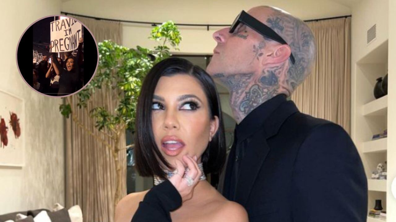 Kourtney Kardashian anuncia que está embarazada en concierto de Blink-182