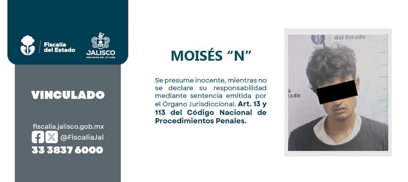 CORTESÍA/ FISCALÍA DEL ESTADO DE JALISCO