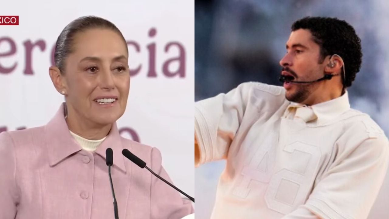 Claudia Sheinbaum reacciona al medio tiempo de Bad Bunny en el Super Bowl