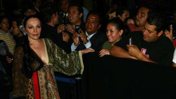 La actriz y vedette del cine mexicano.