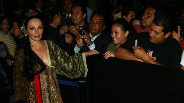 La actriz y vedette del cine mexicano.