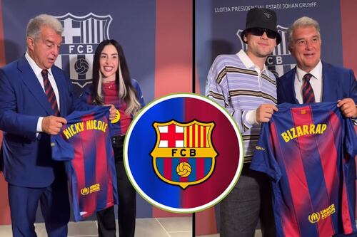 Video: Bizarrap y Nicki Nicole encienden las redes con su visita al Barcelona
