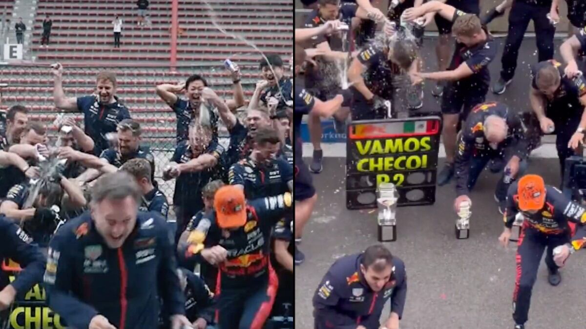 La celebración no terminó de la mejor forma I Red Bull