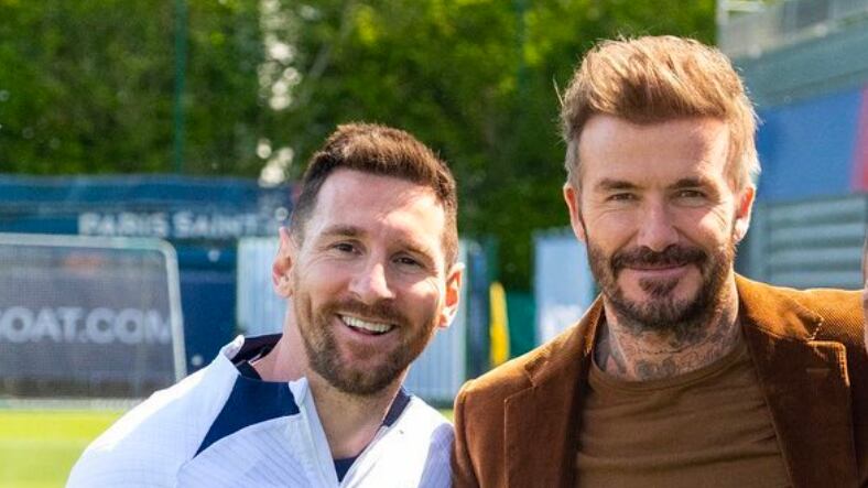 David Beckham le dio la bienvenida a Messi al Inter Miami.