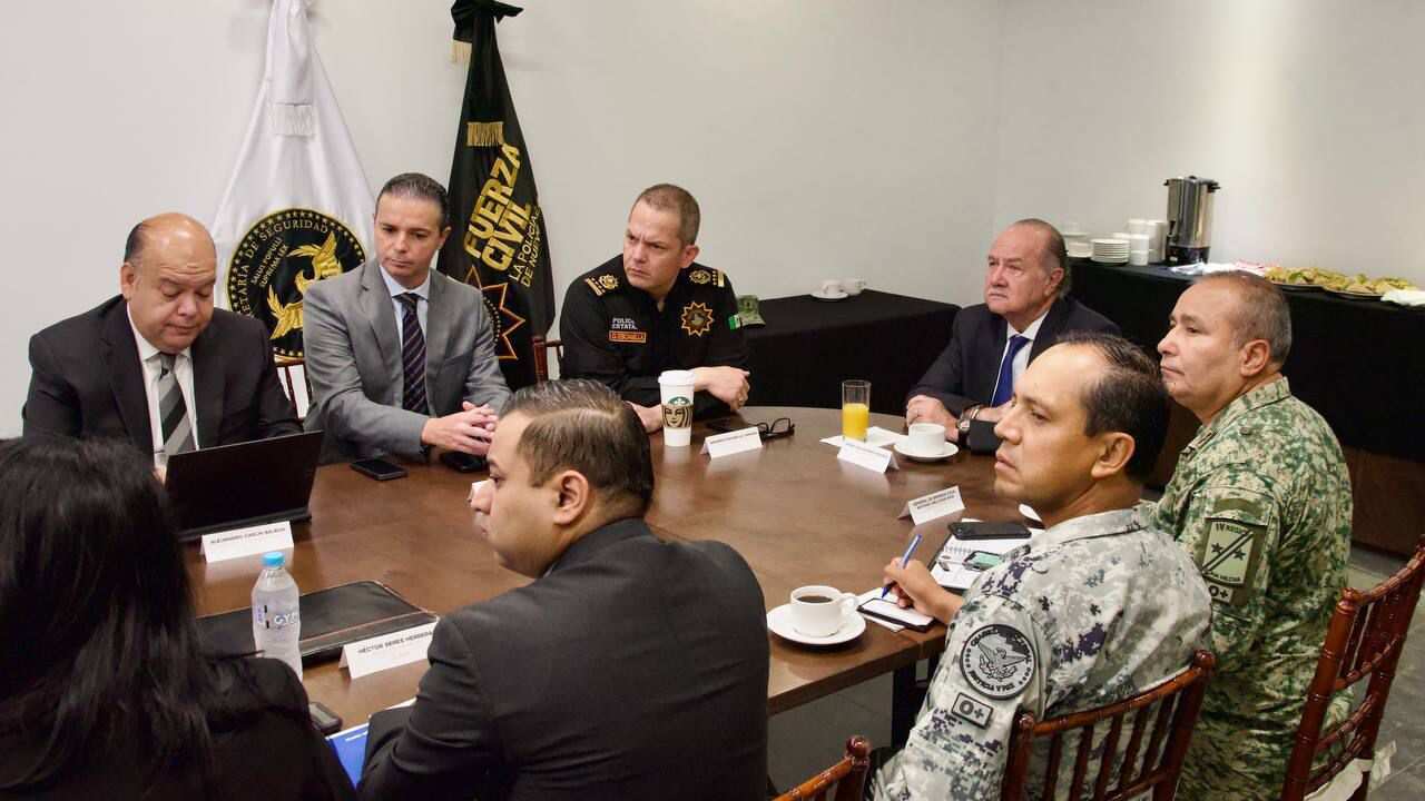 La reunión de seguridad congregó a los tres niveles de gobierno.