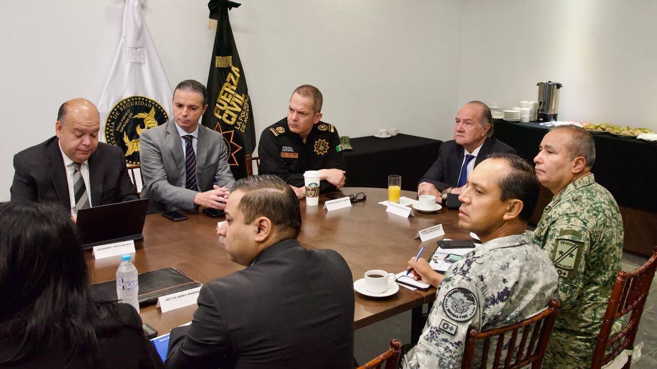 La reunión de seguridad congregó a los tres niveles de gobierno.