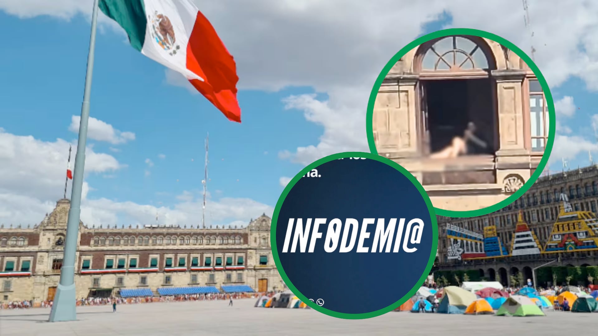 La rectificación ocurre luego de que la presidenta confirmara que la mujer sí estuvo en el balcón y fue sancionada.