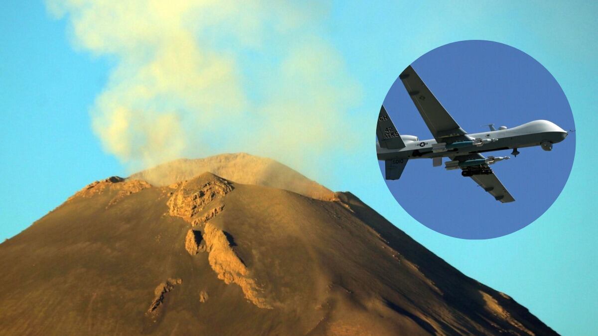 Aeronaves no tripuladas de Sedena vigilan a narcos y al Popocatépetl