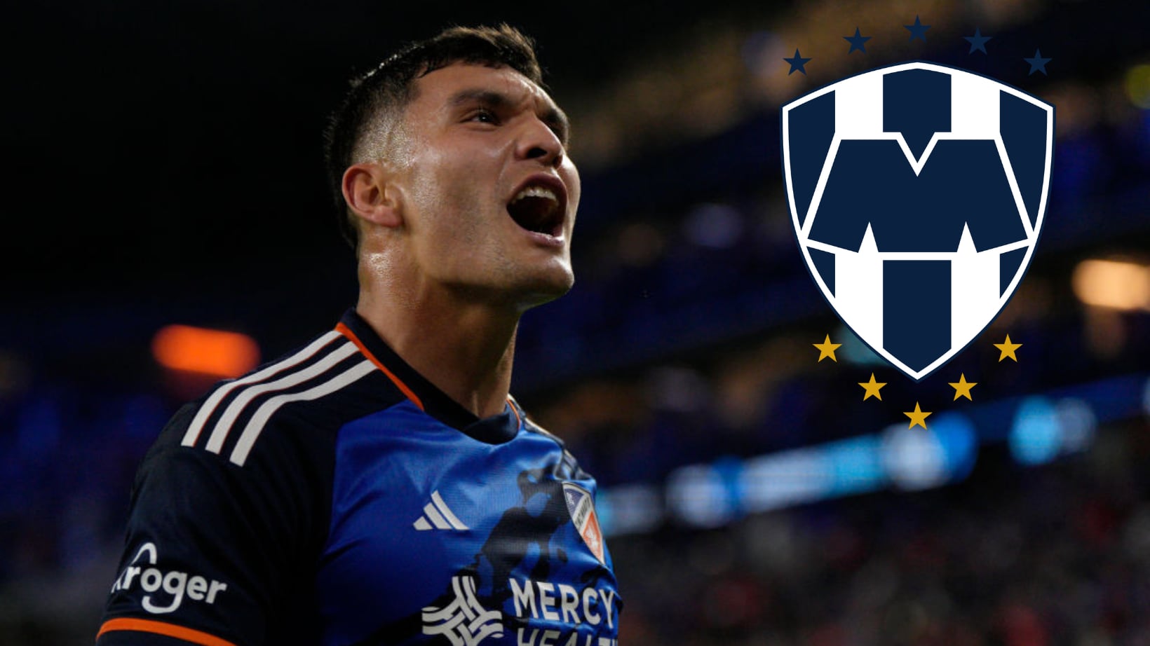 Brandon Vázquez es la principal opción de Rayados.