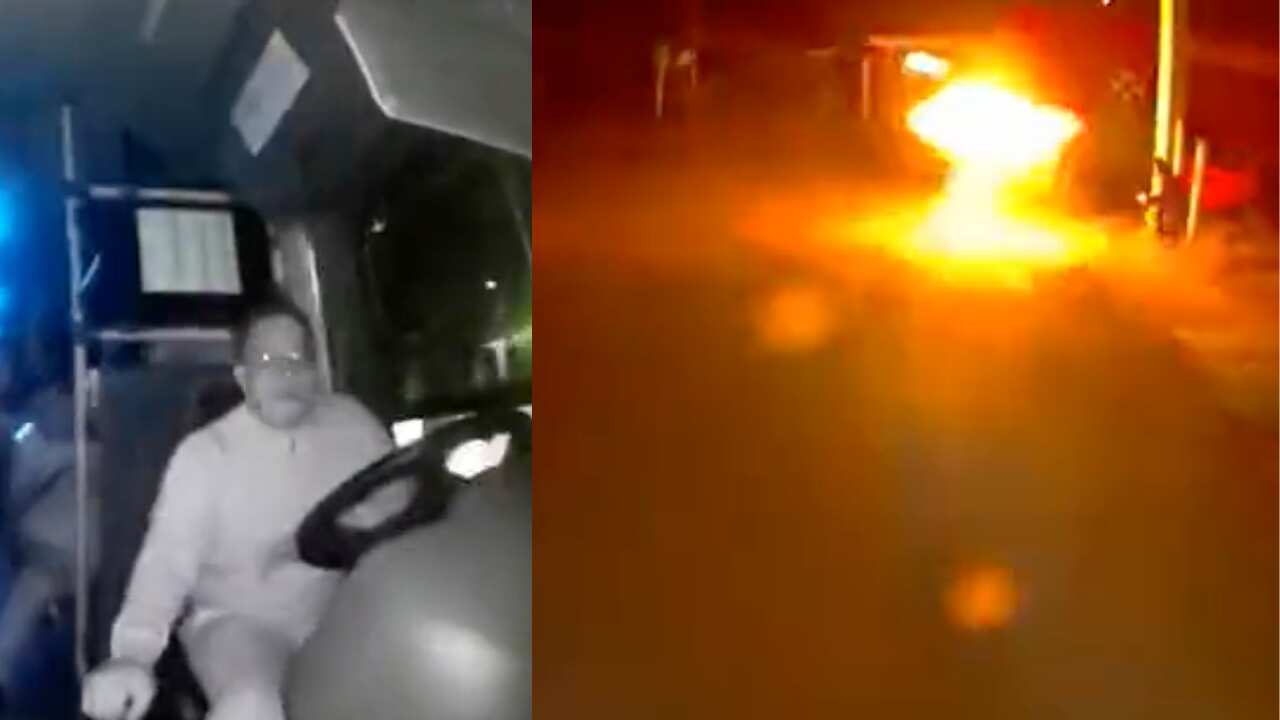 Con bombas molotov, atacan
a autobuses en el Edomex