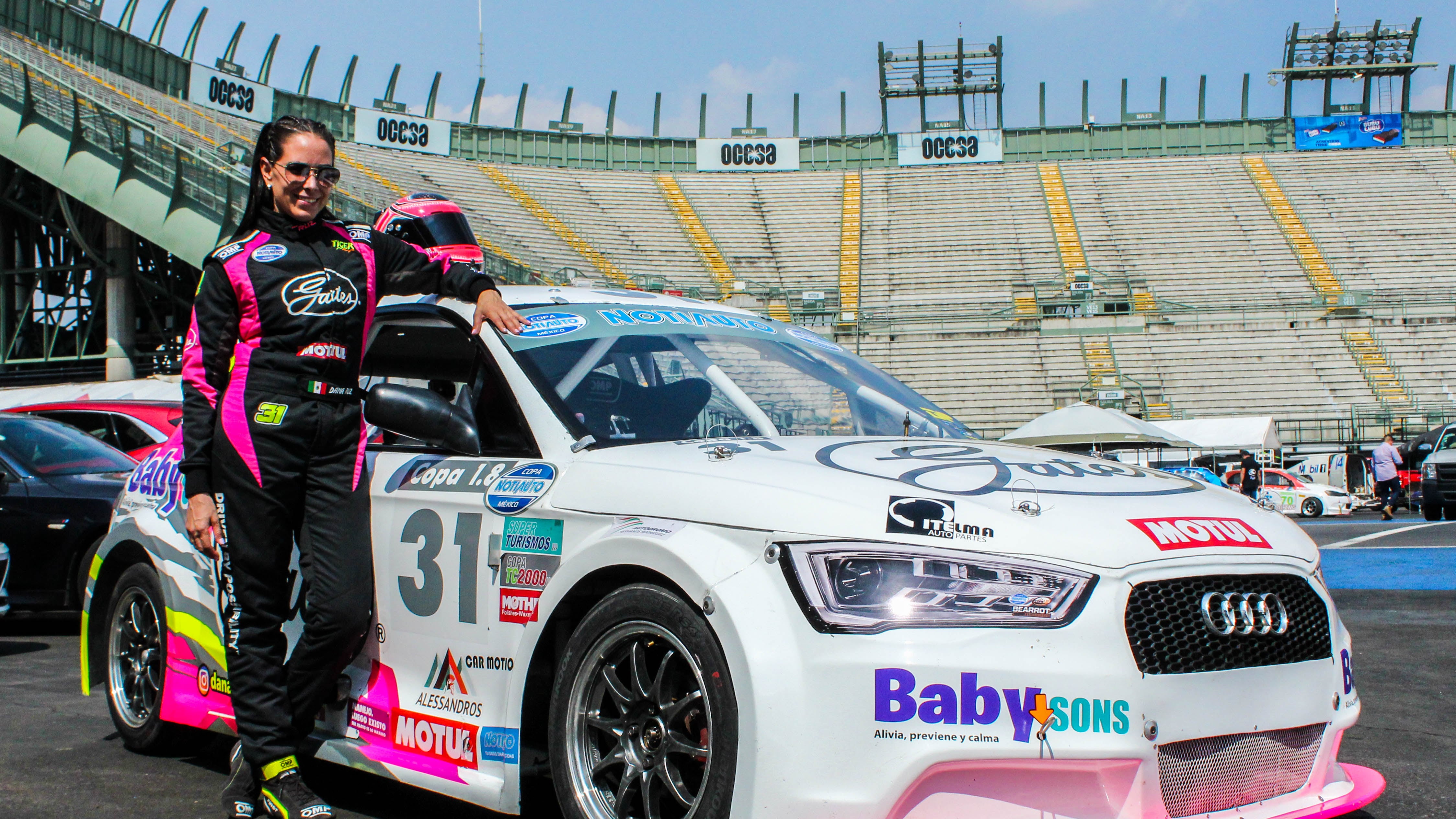 Dana Ruz, piloto de la escudería Racing Tiger.