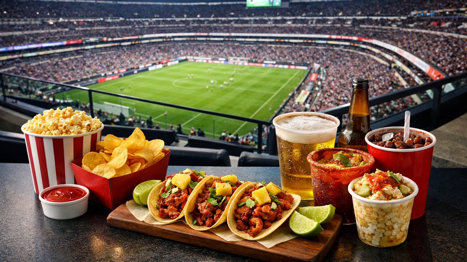 Altos precios para alimentos y bebidas en el Azteca.