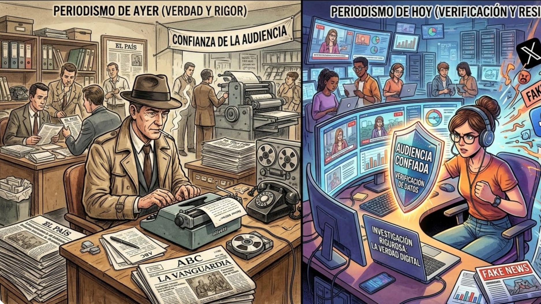 Así se ha transformado la profesión periodística aunque la esencia es la misma