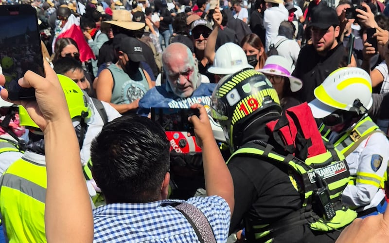 Herido en la marcha de la Generación Z