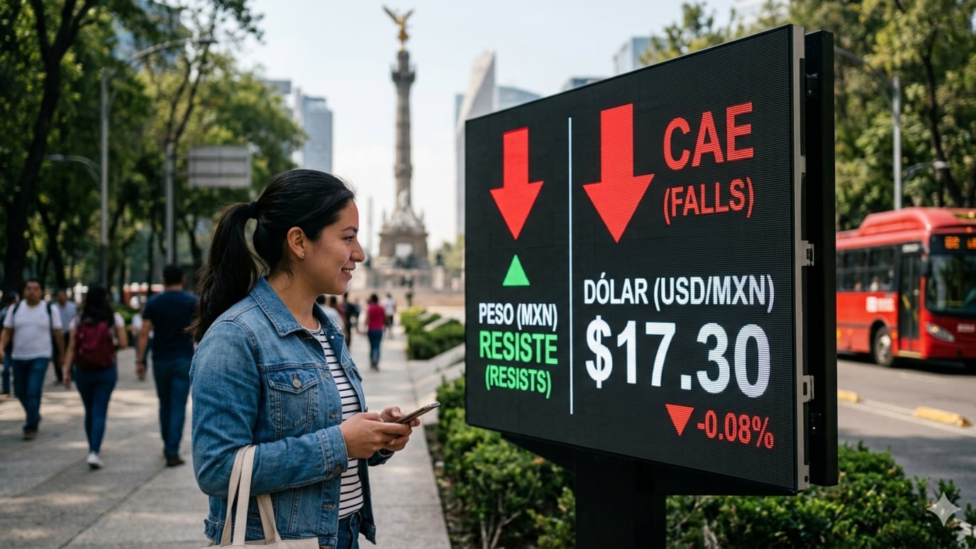 El dólar cayó 0.08% tras borrar ganancias, mientras el mercado reacciona a nuevas señales de negociación.