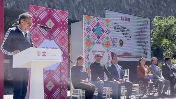 Javier Hidalgo, director de Indeporte presentó la edición 40 del Maratón de la Ciudad de México.