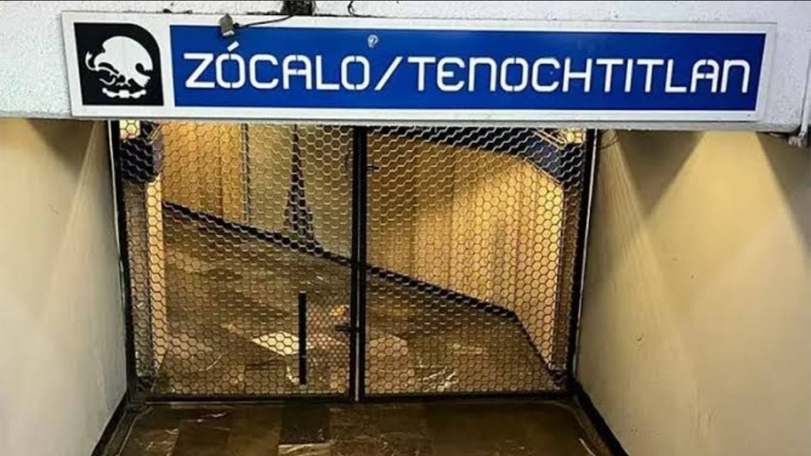 La estación Zócalo se encuentra cerrada hasta próximo aviso.