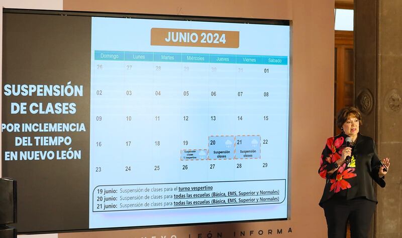 Sofialeticia Morales Garza dijo que se pidió pmiso autorización a la Secretaría de Educación para terminar exactamente en junio.