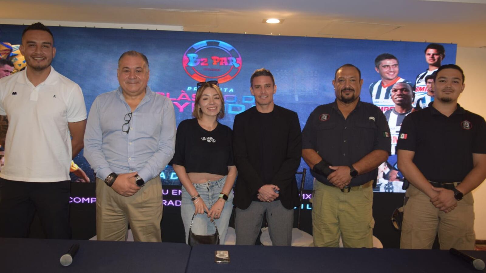 Jugadores como Jesús Zavala, exrayado y Lucas Ayala, exjugador de Tigres, participaron en la rueda de prensa.
