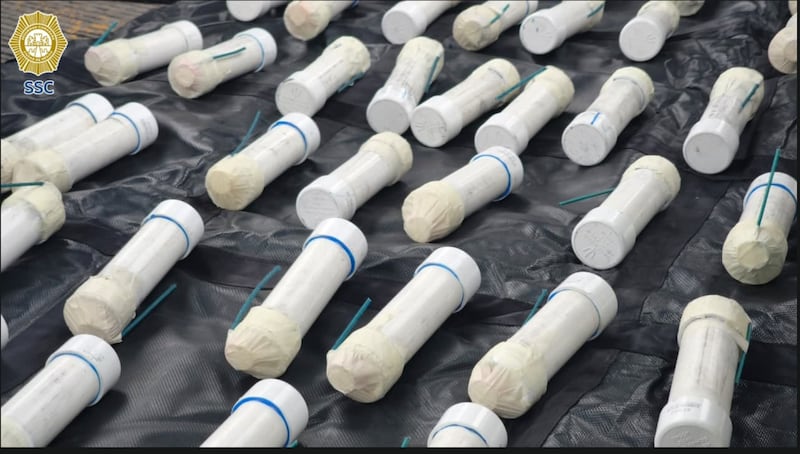 Petardos o explosivos confiscados por la SSC