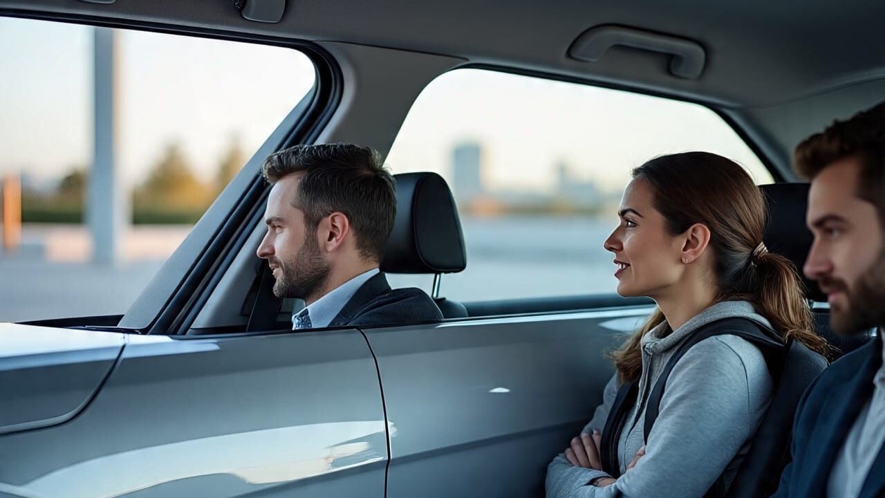 Compartir un viaje entre vecinos sería benéfico.