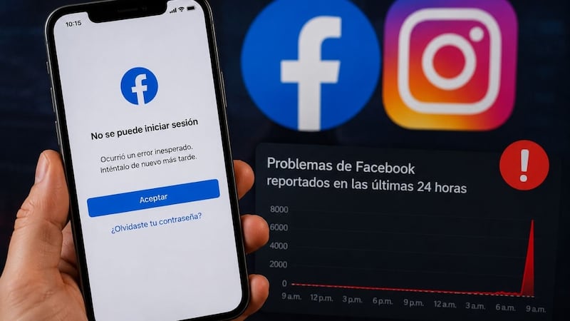 Facebook e Instagram presentan fallas; usuarios reportan problemas para iniciar sesión y usar las aplicaciones