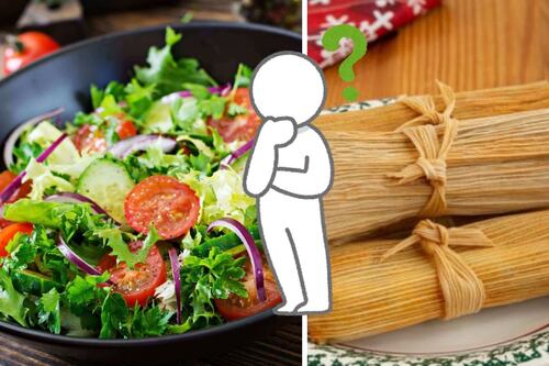 ¿Cuántas calorías tienen los tamales, y más si es en guajolota o con atole?