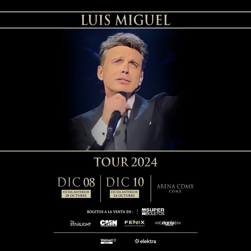 Nuevas fechas de Luis Miguel
