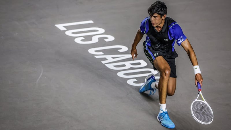 Rodrigo Pacheco en el Abierto de Tenis Los Cabos 2023