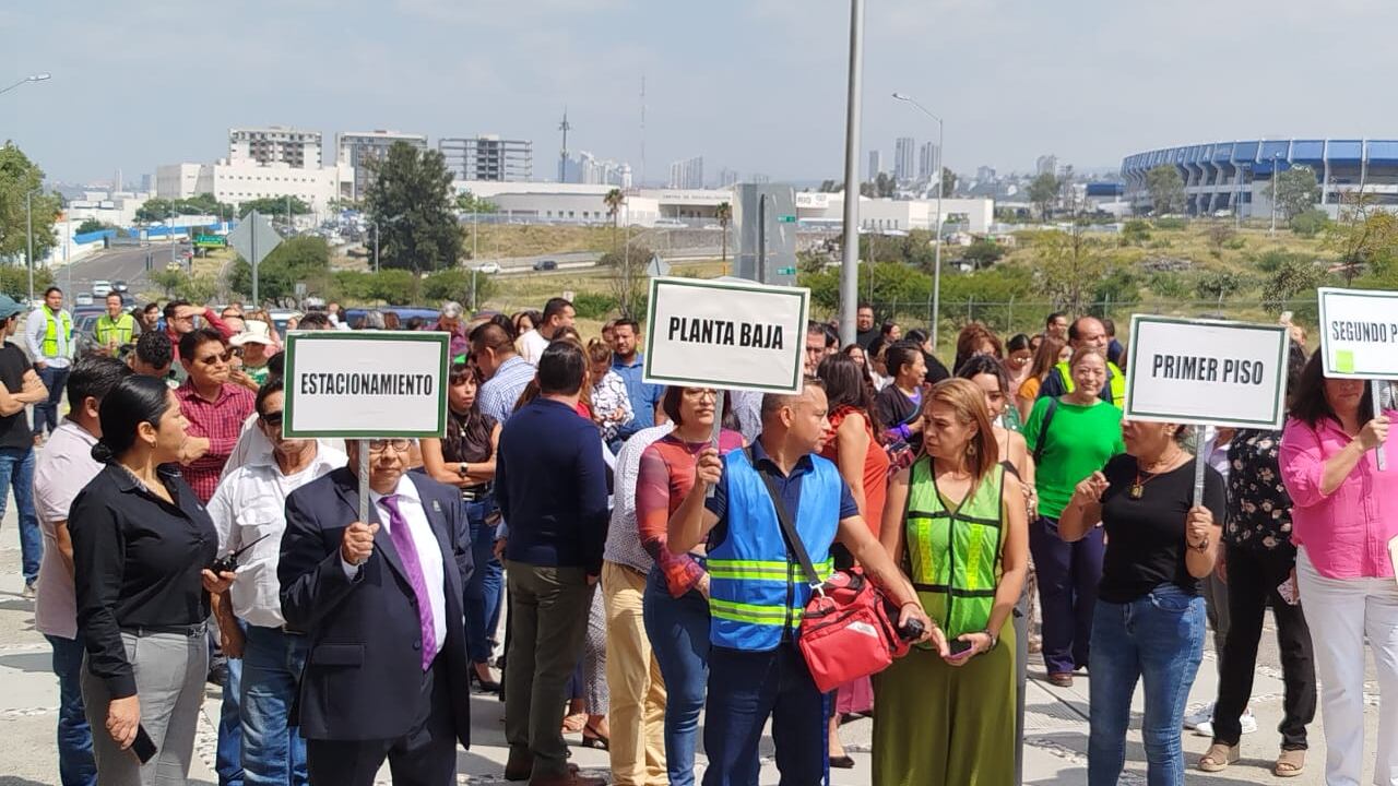 Simulacro nacional en el Poder Legislativo.
