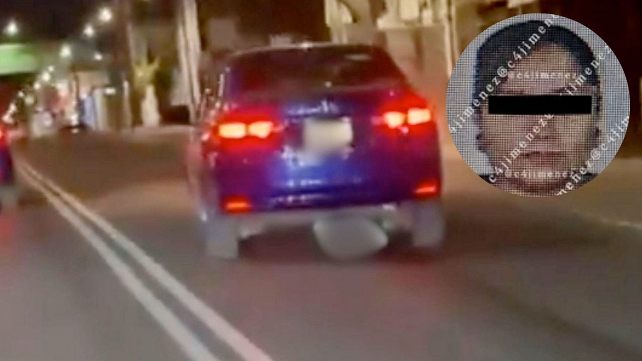 La Fiscalía informó que investiga la muerte de un motociclista en Iztapalapa, tras ser arrastrado por una conductora