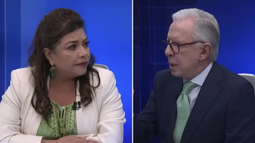 "Con todo respeto no le permito que me califique de misógino", dijo el periodista que momentos antes cuestionó la precandidatura de Clara Brugada.