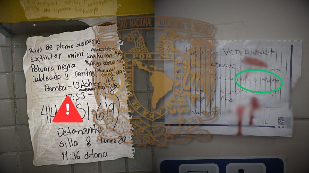 UNAM: Mensajes sangrientos y más amenazas de bomba, qué está pasando en planteles, prepas y facultades