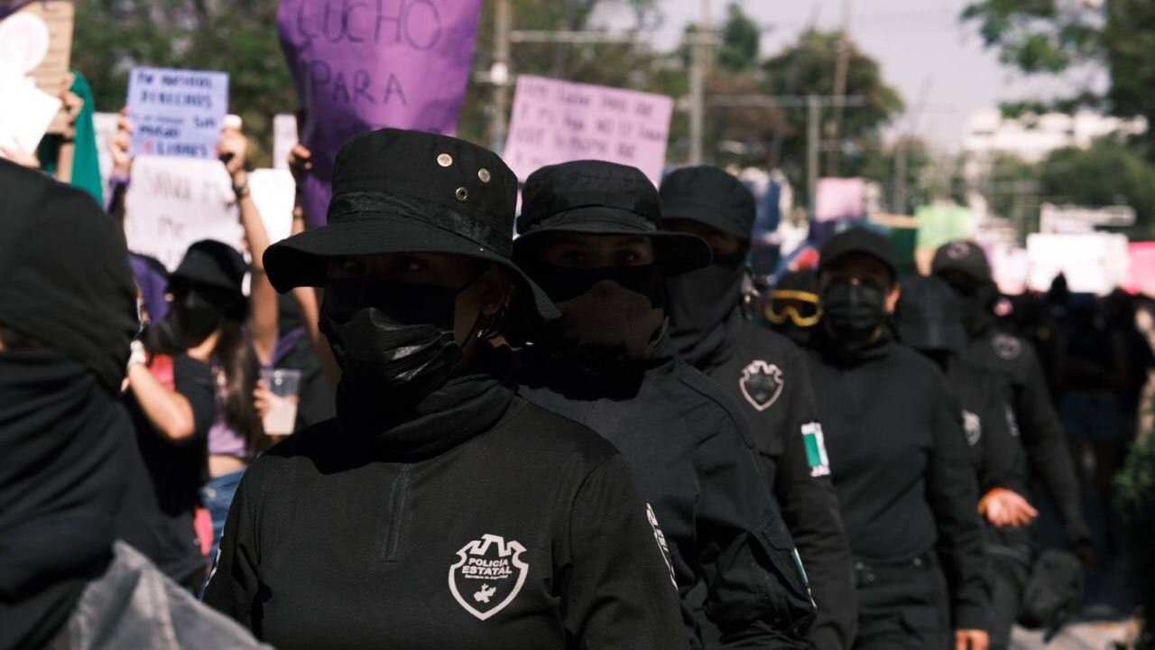 Vigilancia en el 8M.