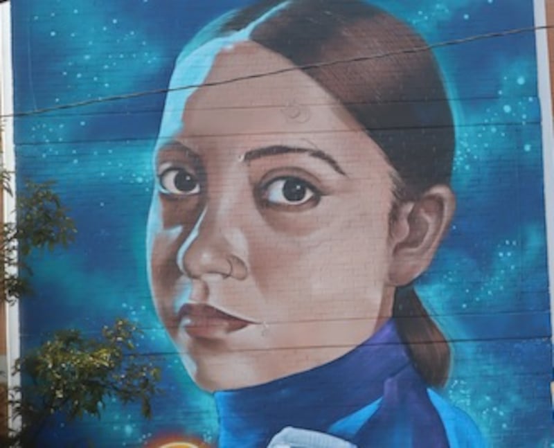 Mural dedicado a Katya Echazarreta.