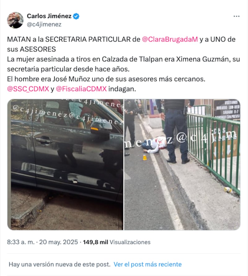 ¿Por qué C4 eliminó las fotos del crimen de los colaboradores de Clara Brugada?
