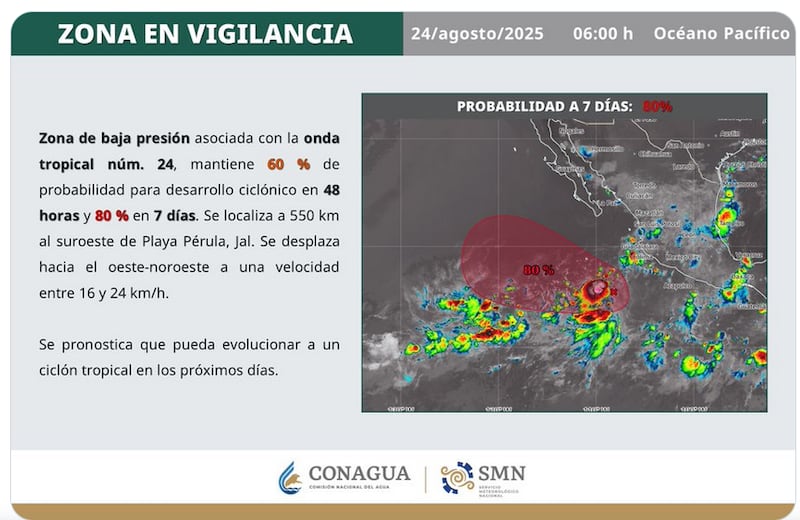 Conagua: formación de ciclón