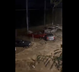 Lluvias torrenciales en Monterrey