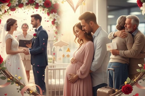 El mes del amor llega con pasión y promesas: bodas, embarazos y reencuentros emocionales