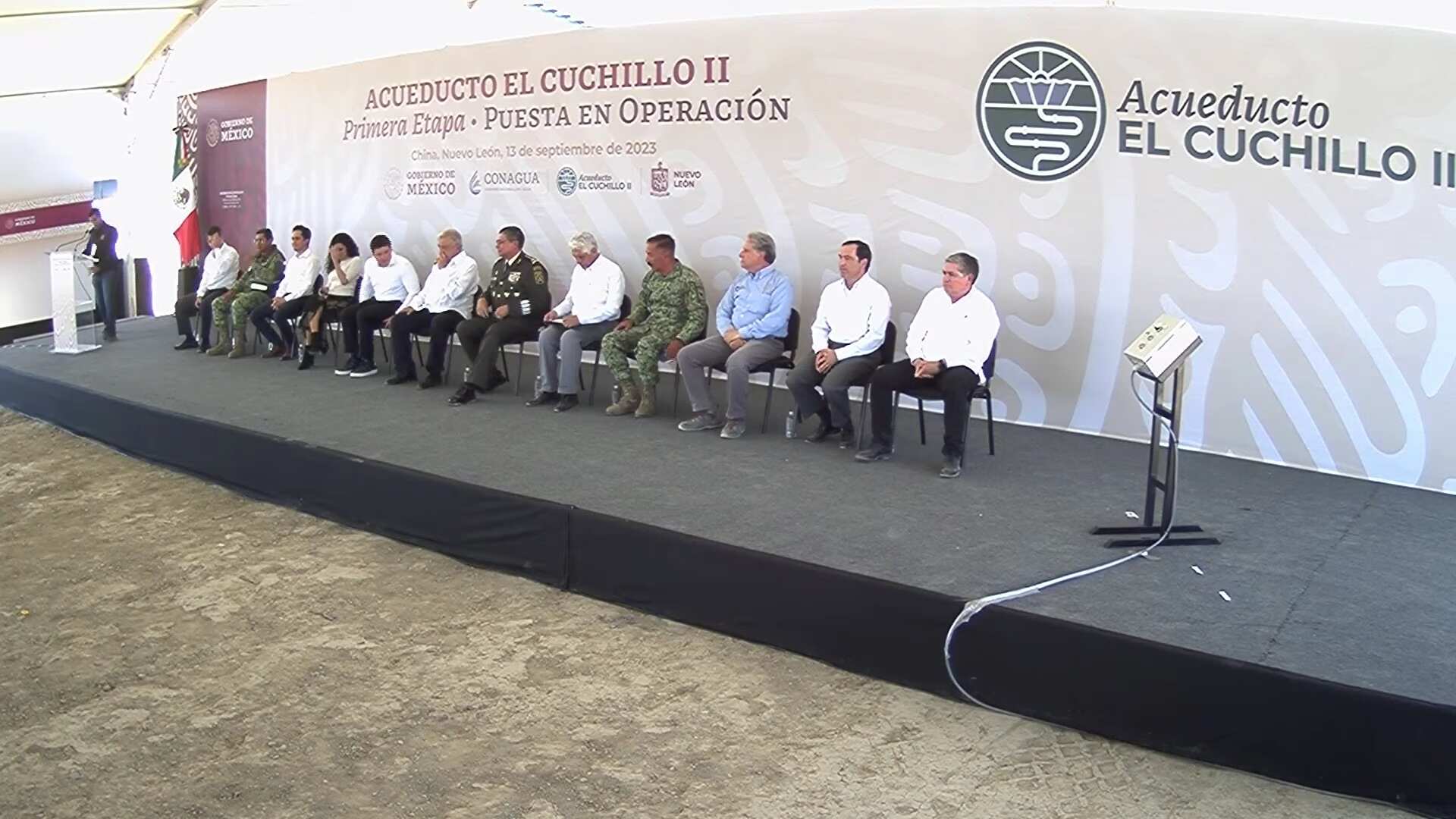AMLO y Samuel García inauguran El Cuchillo II